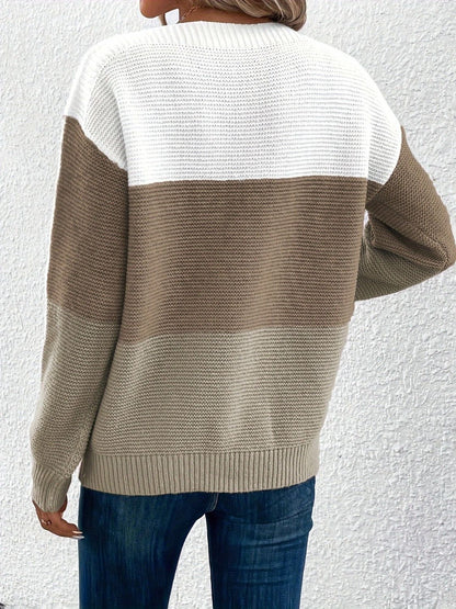 Carter Color Block Sweater