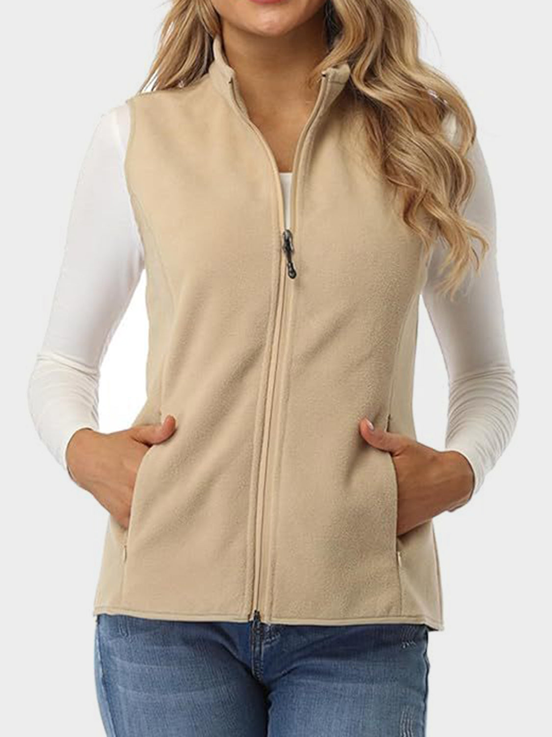 Zip Up Vest with Pockets