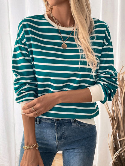 Perfee Striped Sweatshirt