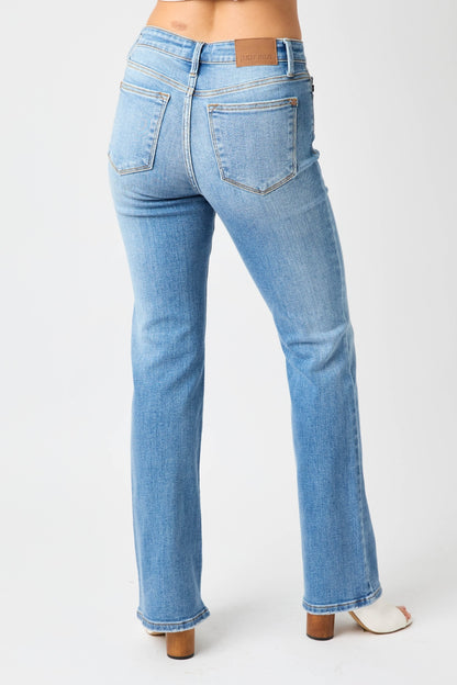 Judy Blue Mid-Rise Straight Jeans