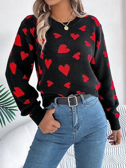 Megan Heart Sweater