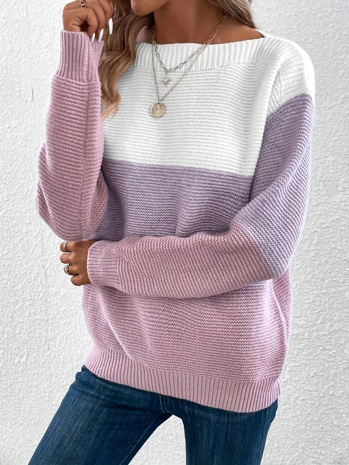 Carter Color Block Sweater