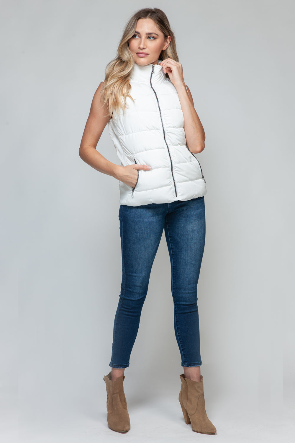 Snobbish Zip Up Vest