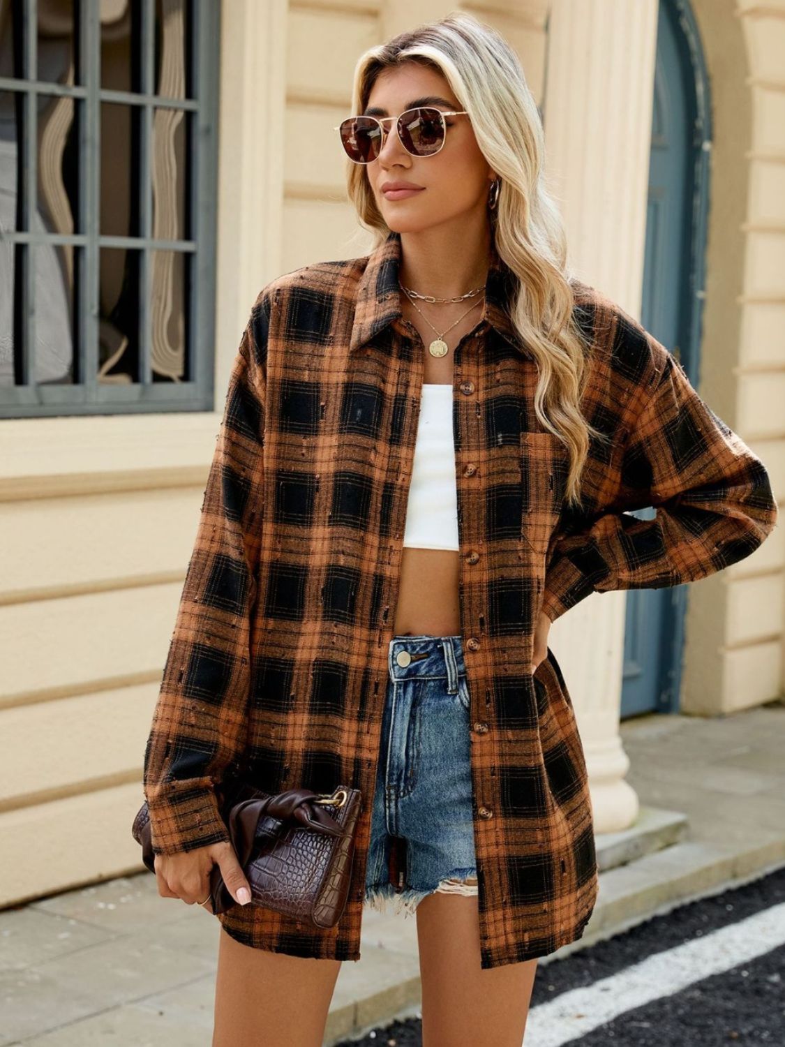 Penny Plaid Button Up