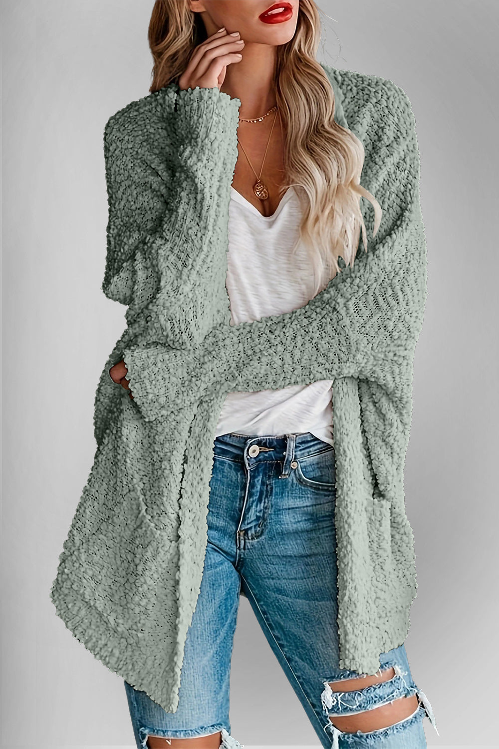 Double Take Pocketed Cardigan