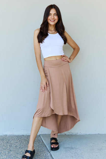 Ninexis High Waisted Flare Maxi Skirt