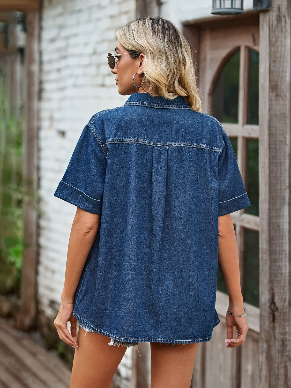 Geni Short Sleeve Denim Shirt