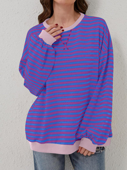 Lovelet Contrast Striped Sweatshirt