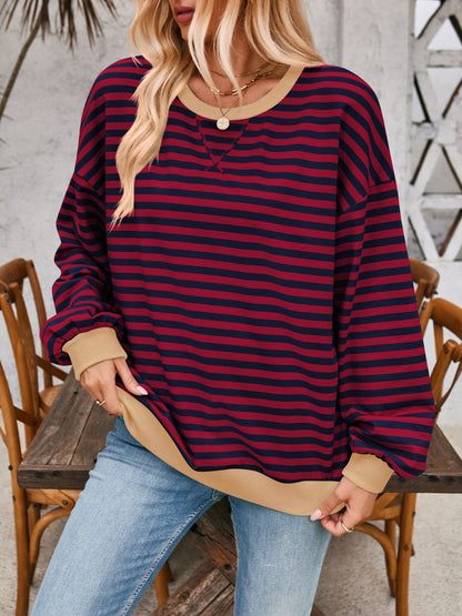 Lovelet Contrast Striped Sweatshirt