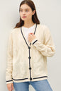 Be Cool Contrast Trim Cardigan