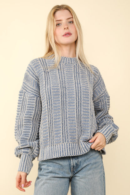 VERY J Two Tone Sweater